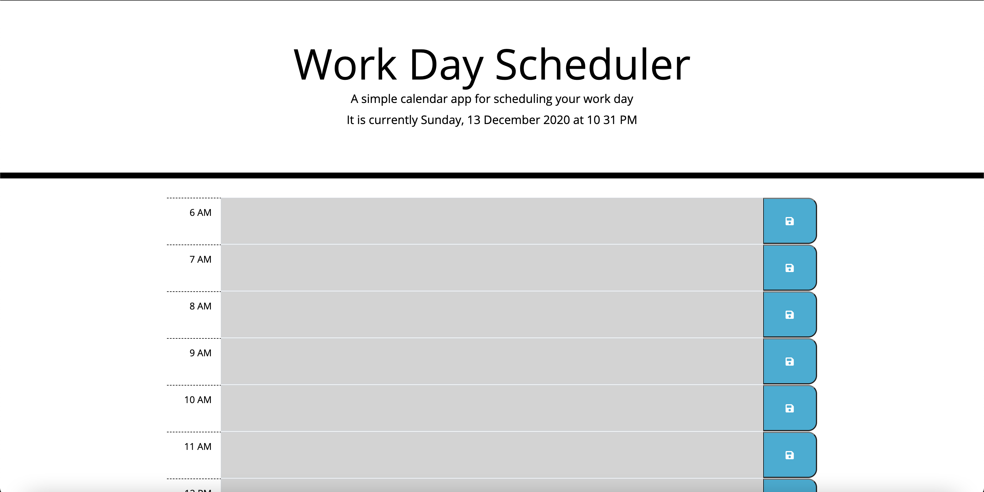 Work Scheduler